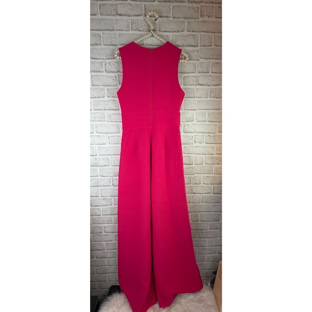 Sugar Lips Jumpsuit Wide Leg Size Small Hot Pink Fitted Trendy Spring - Picture 4 of 9